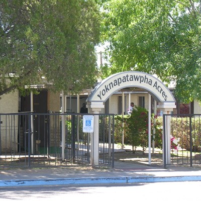 Front entrance to Yoknapatawpha Acres nursing home
